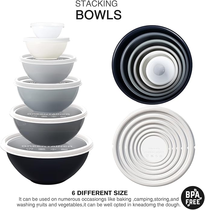 Greentainer Plastic Mixing Bowls - Image 4