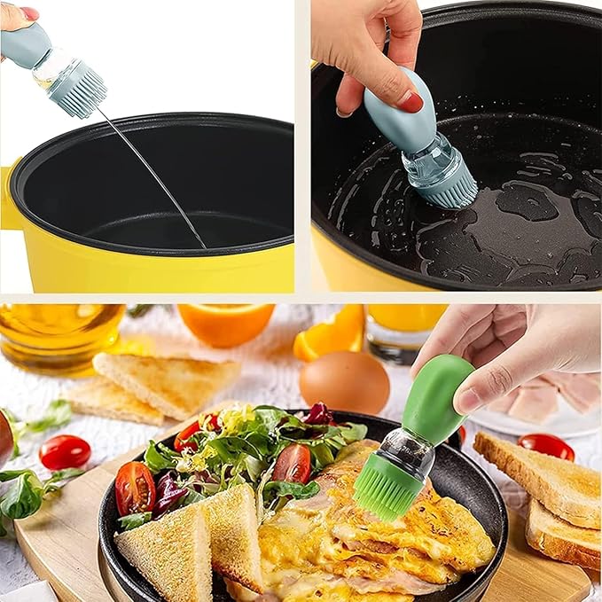 Oil Dispenser Bottle with Silicone Brush, 200ML 2 in 1 Silicone Dropper - Image 6