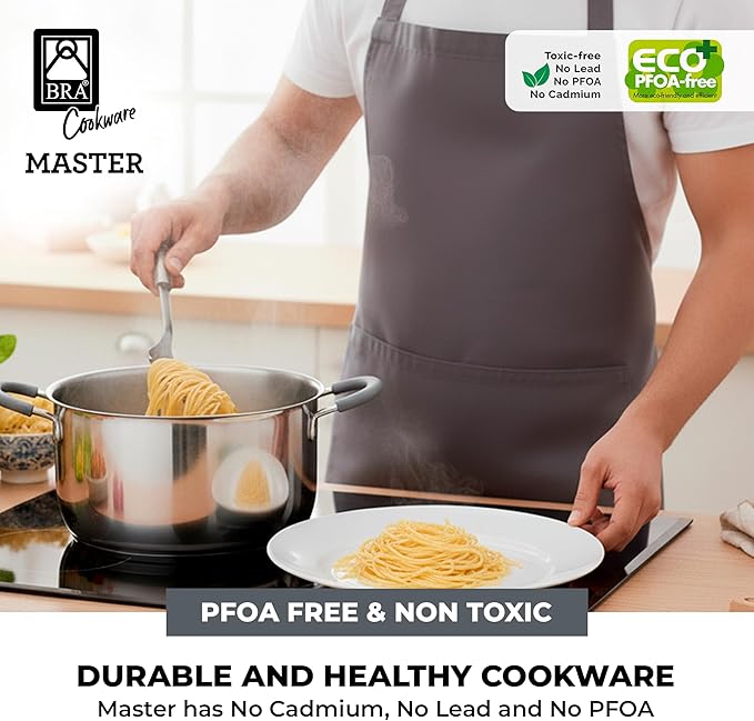BRA COOKWARE Master Stainless Steel Stock Pot w/Glass Lid | 8 Inch 2.4 Quart - Image 6