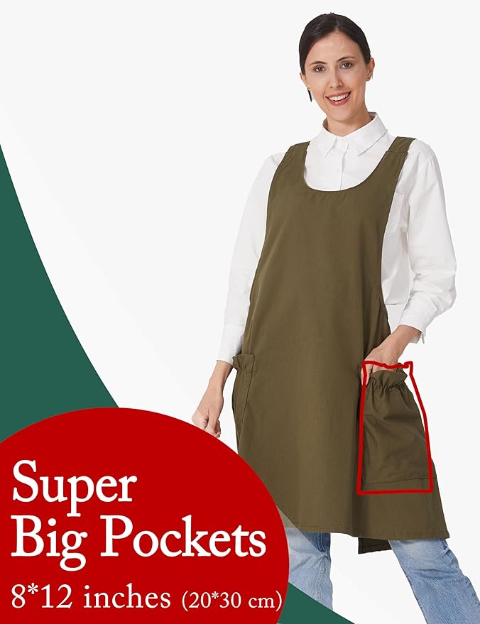 Cozy Adjustable Cross Back Aprons - Image 3