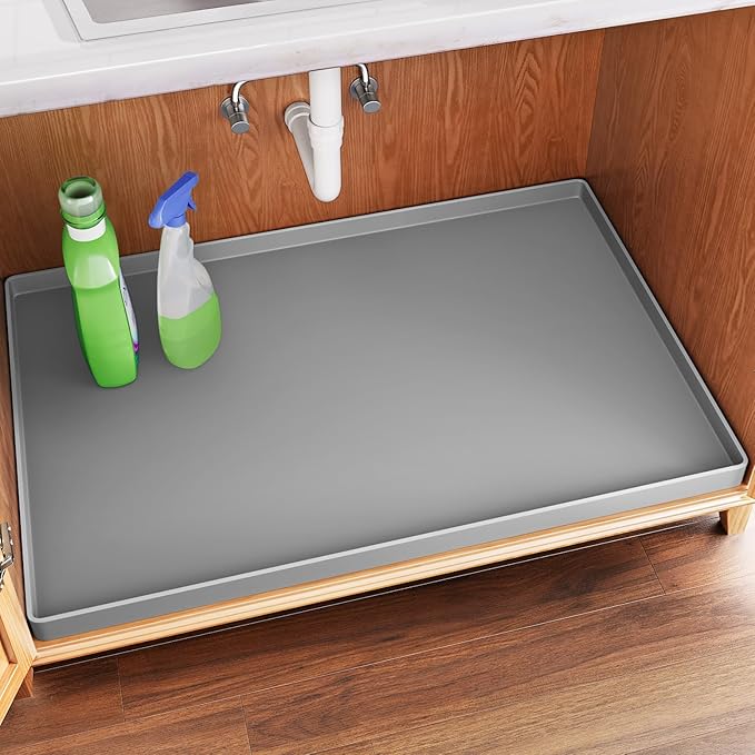 FLATO Waterproof Under Sink Mat 37" x 22" Shelf Liner by Unknown