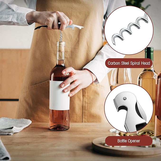 Honoson Wine Keys Opener Travel Corkscrew Wine bottle Opener Waiter Beer - Image 4