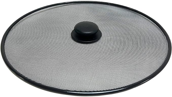 Amosfun Stainless Steel Mesh Splatter Guard Pan Lid Splatter Screen Cover by Amosfun