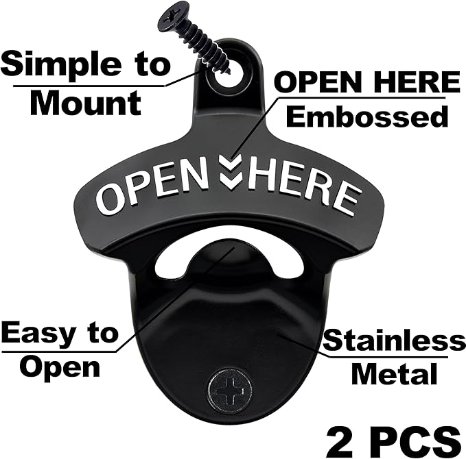 Wall Mounted Bottle Opener Stainless - Image 2