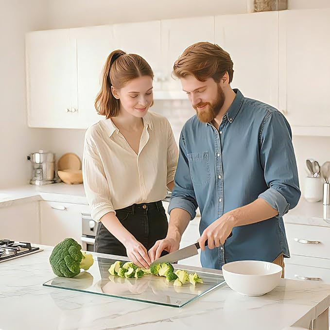 Hacaroa 4 Pack Tempered Glass Cutting Board - Image 7