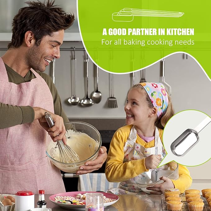 3PCS 3/4tsp Single Measuring Spoon, Stainless Steel Long Handle Individual - Image 6
