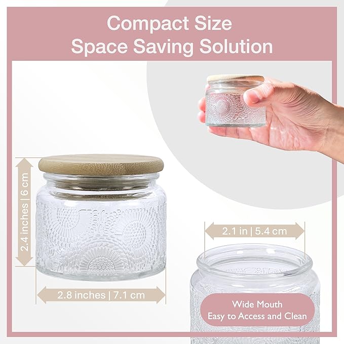 4 oz Amber Mini Glass Jars - Image 8