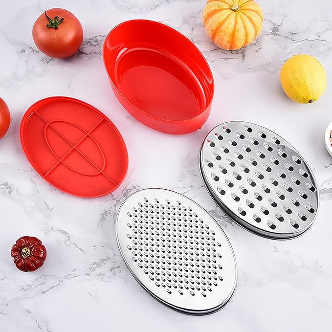 Kunovo Cheese Grater With Airtight Storage Container, cheese shredder&vegetable - Image 7