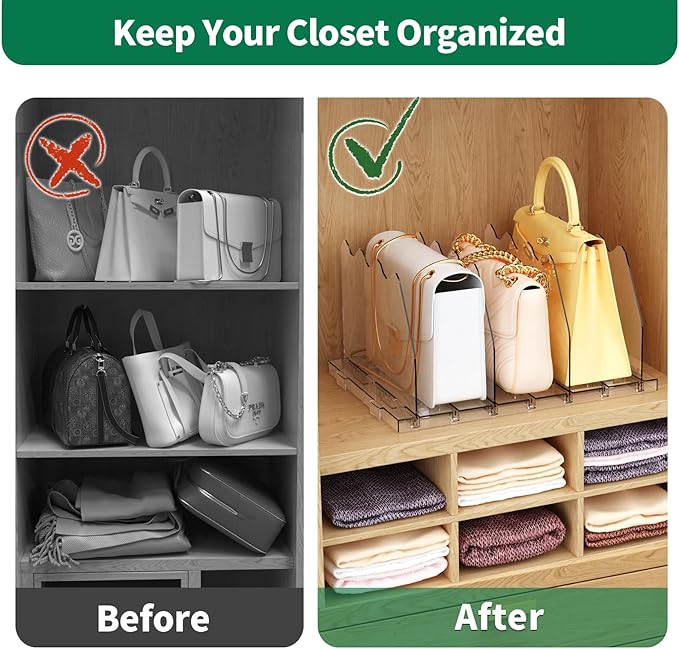 SPACEKEEPER Adjustable Shelf Divider - Image 5