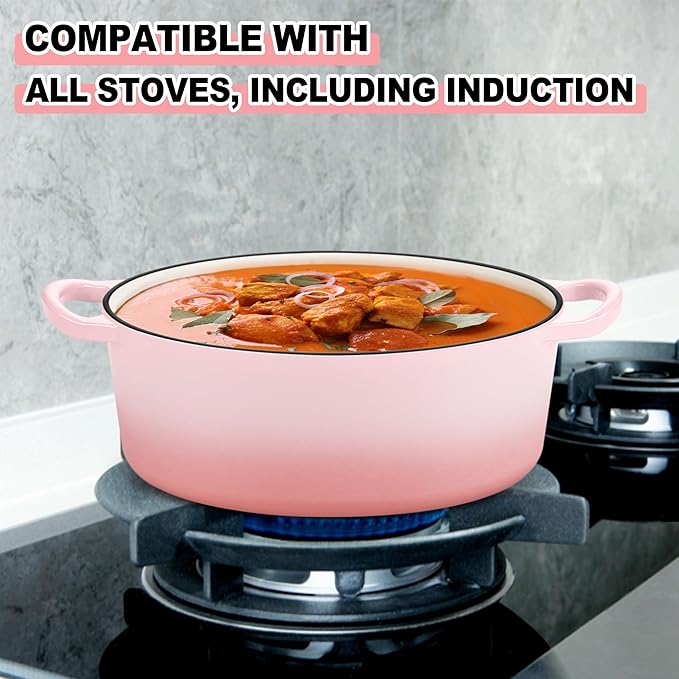 E-far 7QT Oval Dutch Oven Pot - Image 4