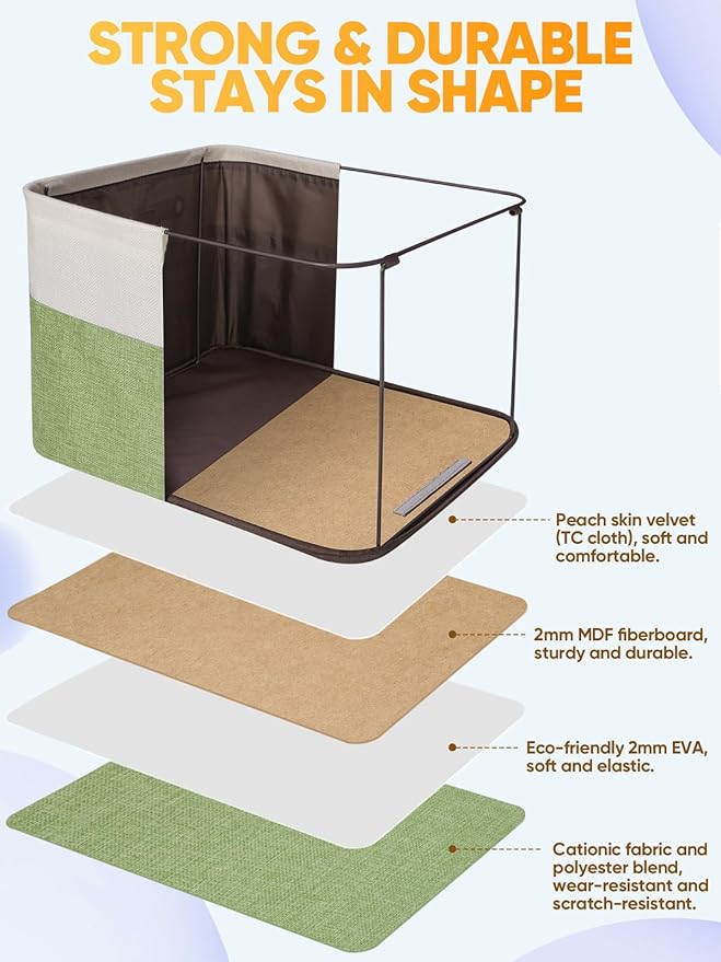 BALEINE 3 Pack Fabric Closet Storage Bins - Image 3
