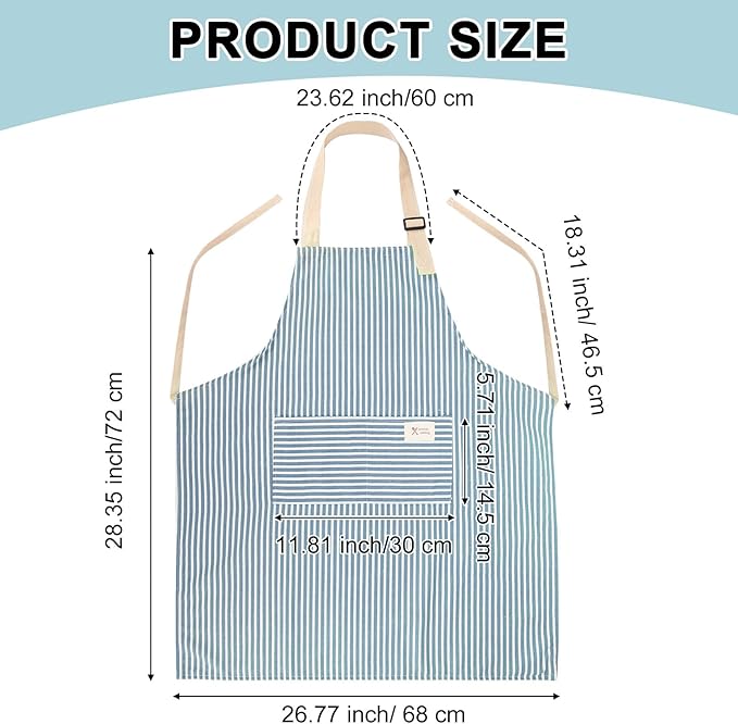 Janmercy 24 Pcs Aprons for Women Men - Image 2