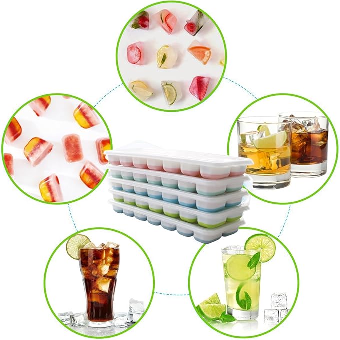 Ice Cube Tray 6 Packs, Silicone ice Cube Tray - Image 2