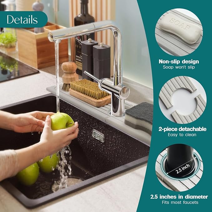 Eormoe Kitchen Sink Faucet Mat - Image 8