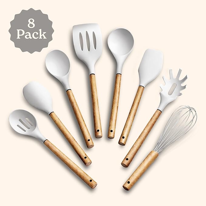 Country Kitchen Non Stick Silicone Utensil Set - Image 2