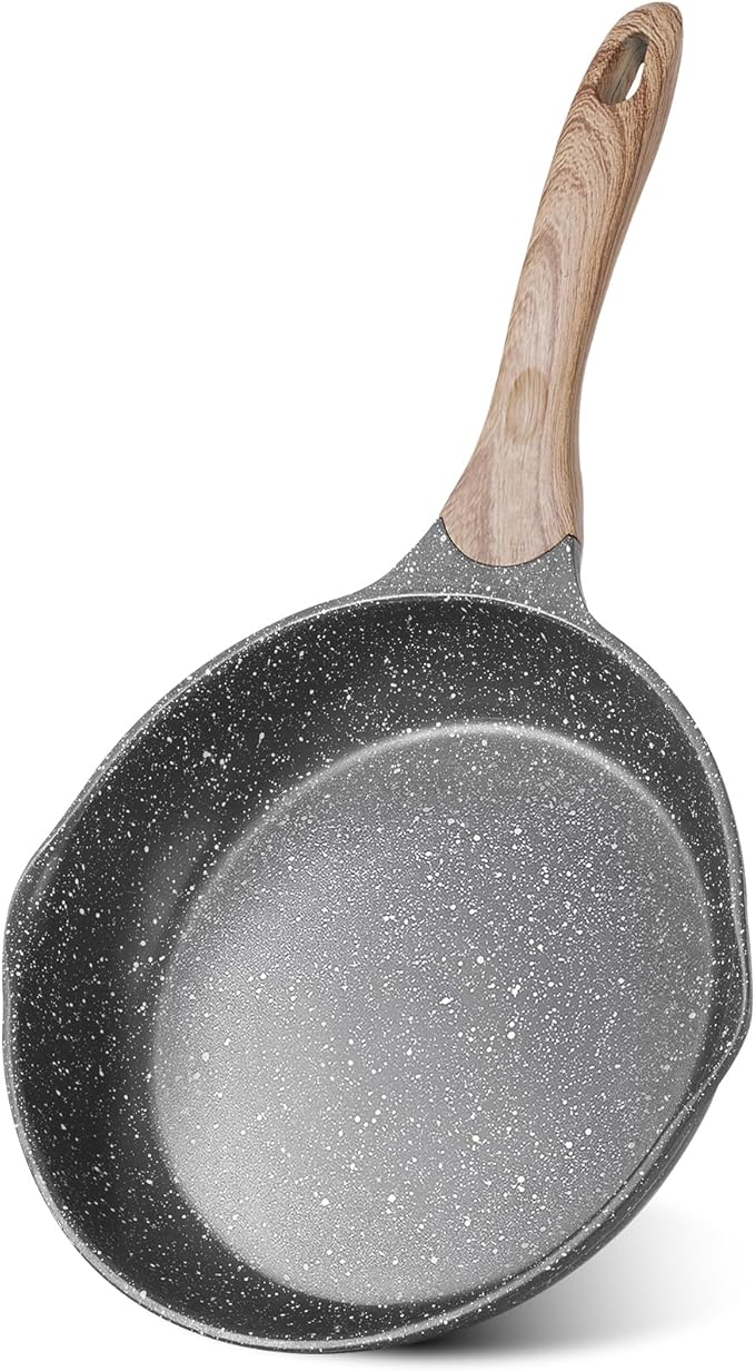 JEETEE 12.5 Inch Nonstick Frying Pan, Stone Coating Cookware, Nonstick Omelette by JEETEE