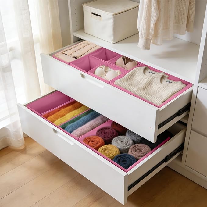 Drawer Organizer Clothes, 16 Pack Dresser Organizer Bins, Foldable Closet - Image 8