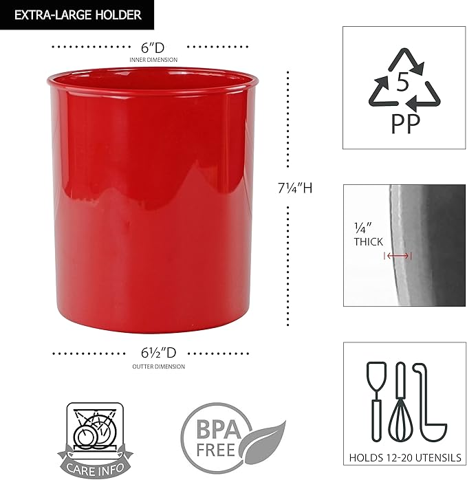 Reston Lloyd Multipurpose Utensil/Crock Holders Organize Wide Variety of Sizes - Image 7