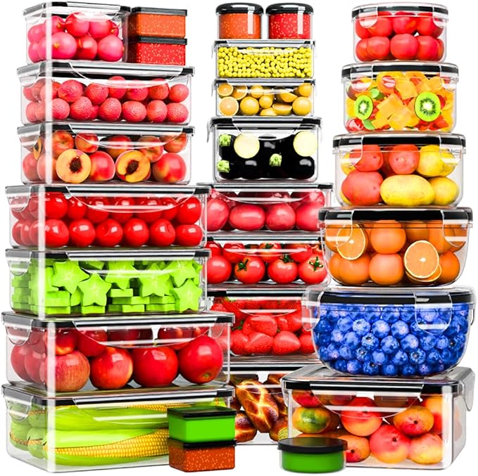 54 Pcs Food Storage Containers by Unknown