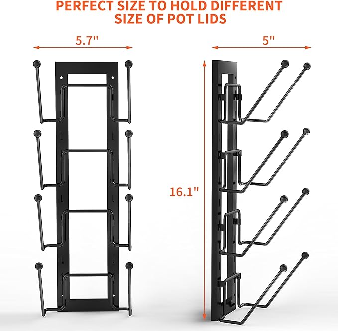 Cisily 8 Layers of Adjustable Pot Lid Organizer Rack - Image 2