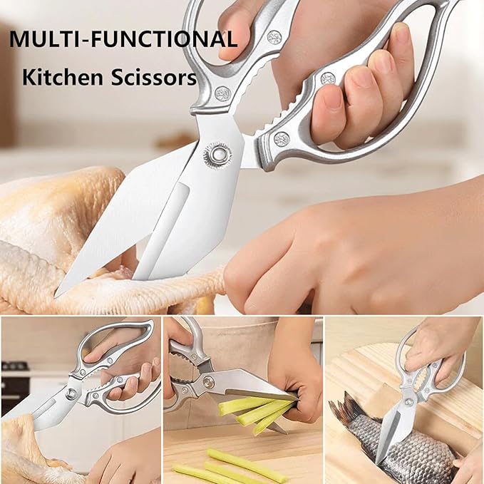Kitchen Shears Heavy Duty Kitchen Scissors Stainless Steel Sharp Cooking Shears - Image 4