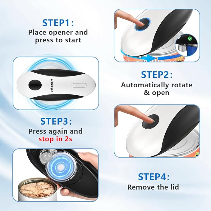 SAKAMOSH Rechargeable Can Opener Electric - Image 4