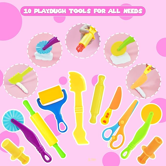 Playdough Tools Set, Creative Play Dough Accessories - Image 2