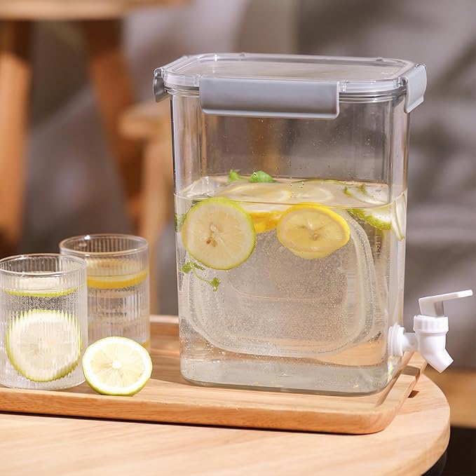 Elsjoy 1.2 Gallon Plastic Drink Dispenser - Image 8