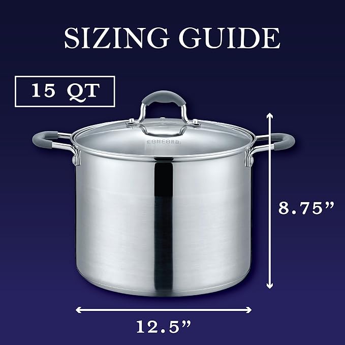 CONCORD Stainless Steel Stock Pot - Image 2