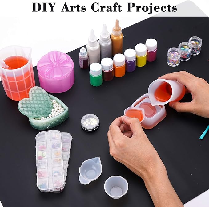 Gartful 9PCS Silicone Mixing Cups Set, Resin Casting Tool Kit, DIY Craft Set - Image 5
