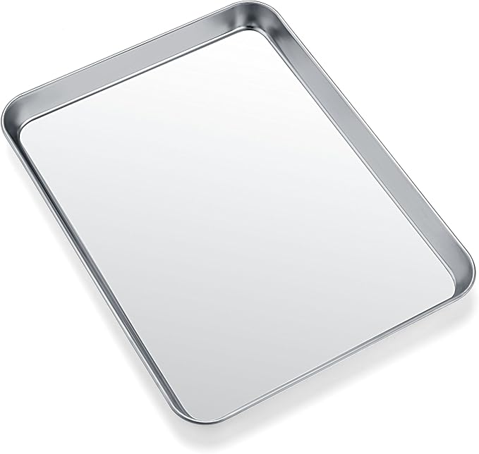 Baking Sheets for Oven, Stainless Steel Cookie Sheet Baking Pan Toaster Oven by Zacfton