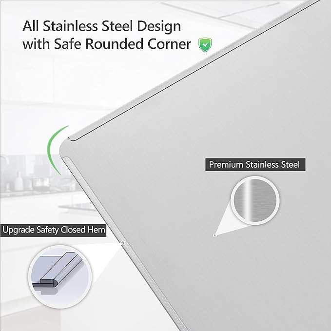 3 Sided Splatter Guard, Anti Splatter Shield Stainless Steel Oil Splatter Guard - Image 6