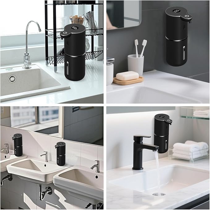 OHIFAST 2 Pack Automatic Foaming Soap Dispenser Touchless, USB Rechargeable - Image 7