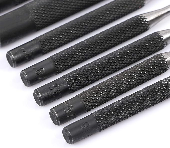 Roll Pin Punch Set with Storage Pouch, 9 Piece Steel Removal Tool Kit - Image 6