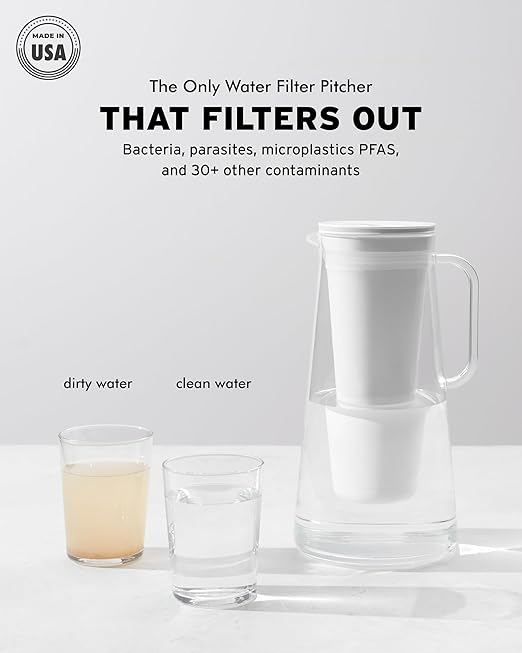 LifeStraw Home – Water Filter Pitcher, Midnight Blue, BPA Free Designed - Image 2