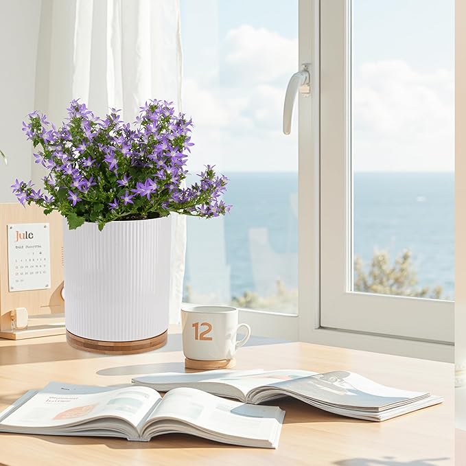 QUELIEN Utensil Holder, 360° Rotating Ceramic Kitchen Utensil Holder - Image 8
