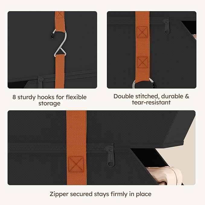 Homsorout Hanging Closet Organizer 4 Tier - Image 7