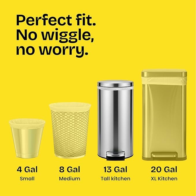 Glad ForceFlex MaxStrength XL Kitchen Trash Bags, 20 Gal, Fresh Clean, 80 Ct - Image 4
