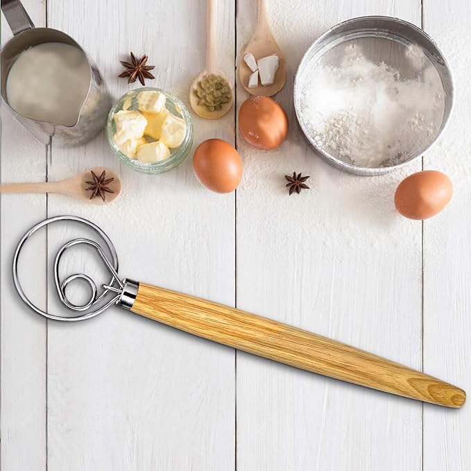 Danish Dough Whisk, Sourdough Tools - Image 6