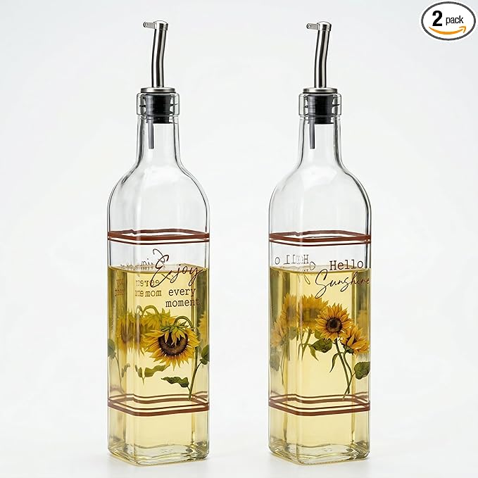 Topadorn 17 oz Olive Oil Dispenser Bottle Set by Topadorn
