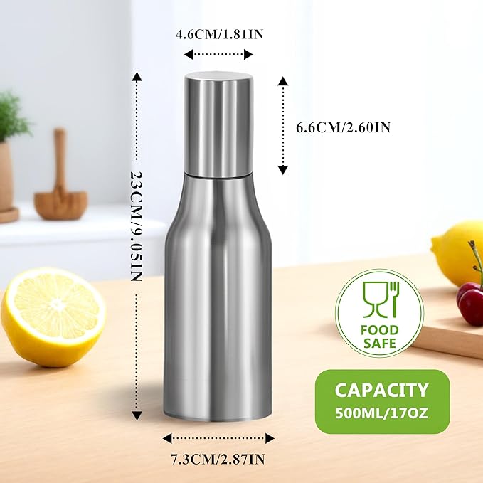 Stainless Steel Oil Dispenser Bottle - Image 3