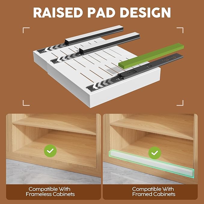 Seinloes 2Pack Expandable Pull Out Cabinet Organizer 21"Deep - Image 2