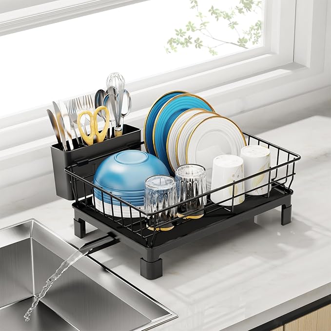GSlife Small Dish Drying Rack for Kitchen Counter - Image 8
