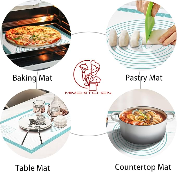 Non-Stick Silicone Pastry Mat, Thick Silicone Baking Mat - Image 5