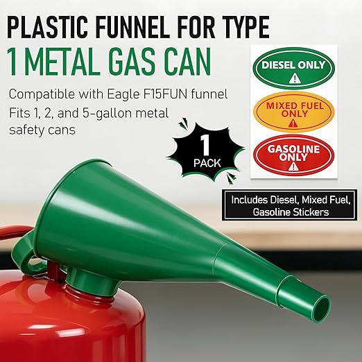 Plastic Funnel for Type I Metal Safety Cans, Compatible - Image 2