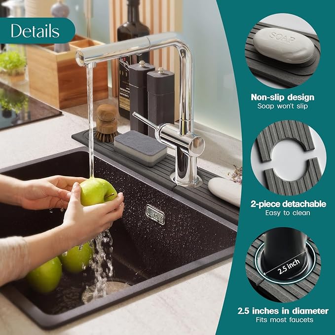eormoe Diatomite Kitchen Faucet Mat - Image 8