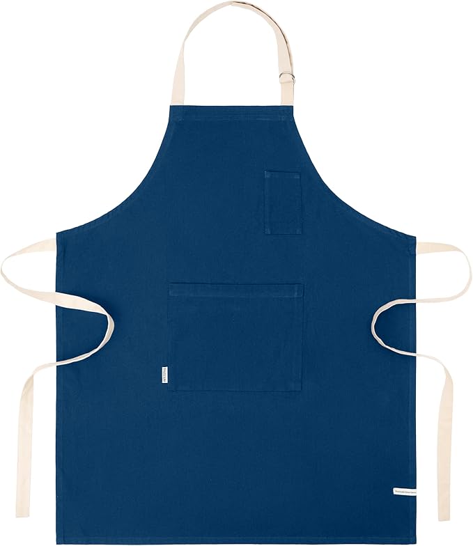 Cotton Canvas Apron for Women & Men – Adjustable Neck Strap & Waist Ties - Image 9