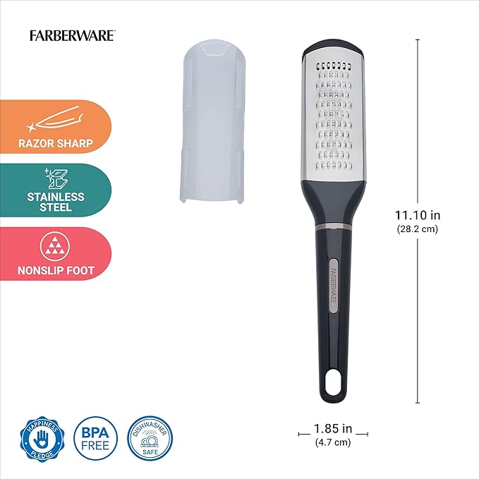 Farberware Professional Slim Zester and Grater – Stainless Steel Blade - Image 2