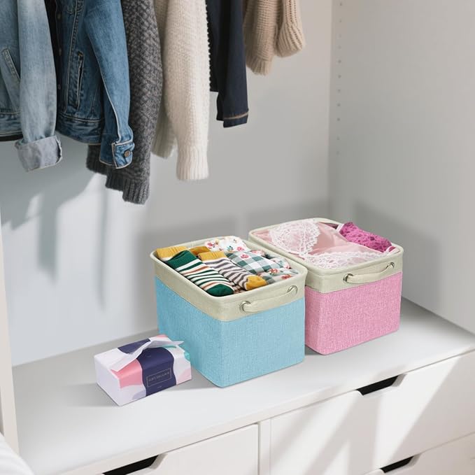 BALEINE 4 Pack Fabric Closet Storage Bins - Image 5