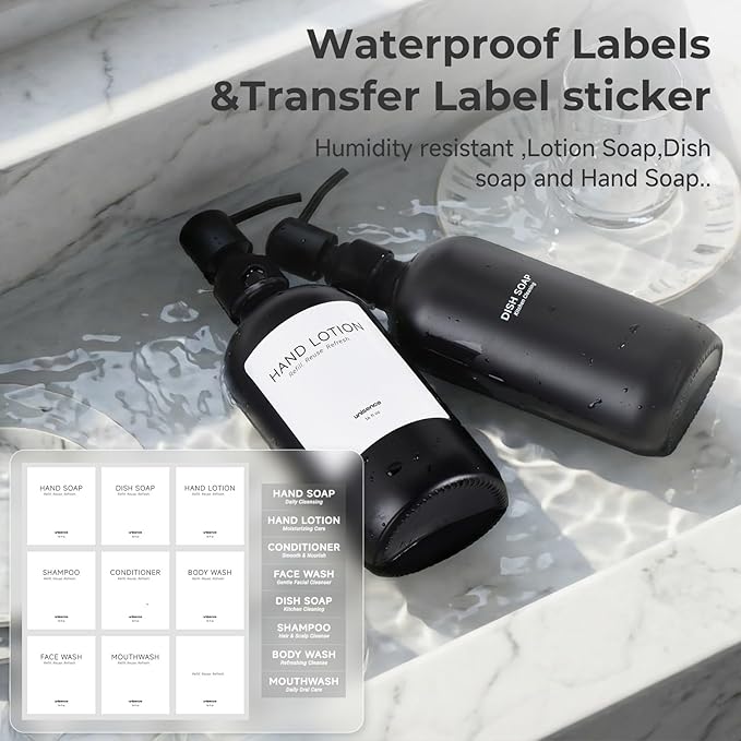 2 Packs Glass Soap Dispenser Set - Image 2